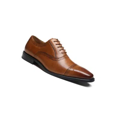 La Milano Men's Landen Lace Up Leather Shoes In Cognac In Brown
