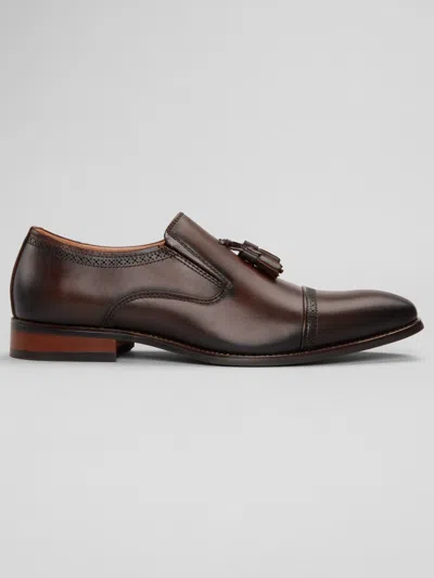La Milano Tobias Cap Toe Dress Shoes In Brown
