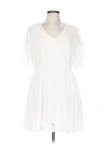 La Moda Casual Dress In White