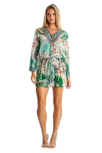 La Moda Clothing Blythe Tunic Dress In Multi