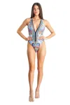 La Moda Clothing Charlee One Piece Swimsuit In Multi