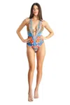 La Moda Clothing Clementine One Piece Swimsuit In Multi