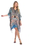 La Moda Clothing Women's Mix Print Caftan Coverup In Multi