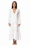 La Moda Clothing Florence Tiered Maxi Cover Up Dress In Multi