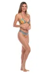 La Moda Clothing Gabriella Two Piece Bikini Set In Multi