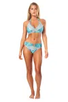 La Moda Clothing Julia Two Piece Bikini Set In Multi