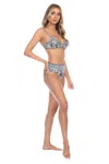 La Moda Clothing Keren Two Piece Bikini Set In Multi