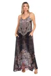 La Moda Clothing Women's Print Maxi Coverup Dress In Multi