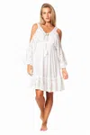 La Moda Clothing Women's Lace Cold Shoulder Cover Up Dress In Multi