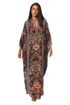 La Moda Clothing Women's Floral Tassled Cover Up Caftan In Multi