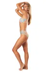 La Moda Clothing Nicole Two Piece Bikini Set In Multi