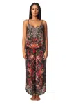 La Moda Clothing Rose 2 Piece Pant Set In Multi