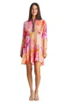 La Moda Clothing The Arni Short Collared Dress In Multi