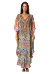 La Moda Clothing Willow Long Balloon Top In Multi