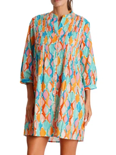 La Moda Clothing Women's Abstract Cover-up Minidress