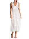 La Moda Clothing Women's Eyelet Embroidered Cover-up Maxi Dress