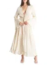 LA MODA CLOTHING WOMEN'S EYELET TASSEL MIDAXI DRESS