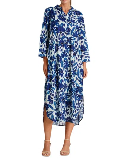 La Moda Clothing Women's Floral Cover-up Maxi Dress
