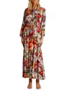 La Moda Clothing Women's Floral Paisley Long Vacation Maxi Dress