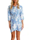 La Moda Clothing Women's Floral Print Cover-up Minidress