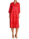 La Moda Clothing Women's Geometric Print Cover-up Maxi Dress