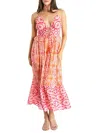 LA MODA CLOTHING WOMEN'S IKAT TIERED MIDI DRESS