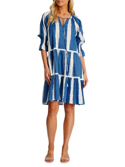 La Moda Clothing Women's Keyhole Neckline Cover-up Minidress