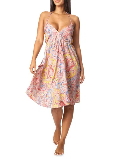 La Moda Clothing Women's Printed Dress In Pink
