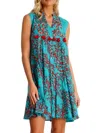 La Moda Clothing Women's Tassel Embroidered Cover-up Minidress