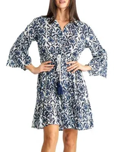 La Moda Clothing Women's Tassel Minidress Swim Cover Up In Multi