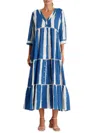 La Moda Clothing Women's Tie-dye Cover-up Maxi Dress