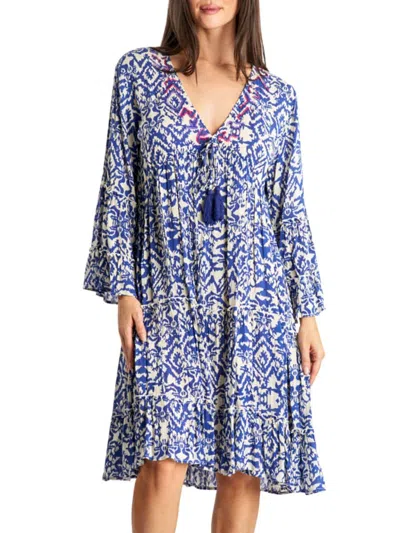 La Moda Clothing Women's Tiered Cover-up Minidress
