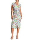 La Moda Clothing Women's Tropical Cover-up Midi-dress
