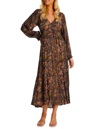 La Moda Clothing Women's Woven Vacation Maxi Dress