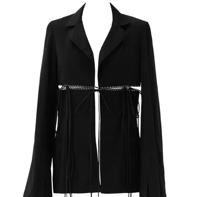 La Musa Women's Black Heart Blazer