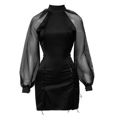 La Musa Women's Black Ink Dress