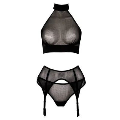 La Musa Women's Black Mystery Lingerie Set