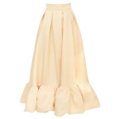 La Musa Women's Gold Butter Skirt