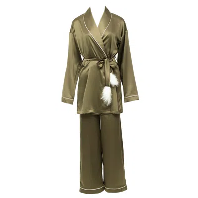 La Musa Women's Green Pistacchio Ice-cream Loungewear Set