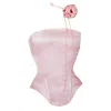 La Musa Women's Pink / Purple Marshmallow Corset In Pink/purple