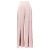 La Musa Women's Rose Gold Silk Step Pants Beige In Rose Gold