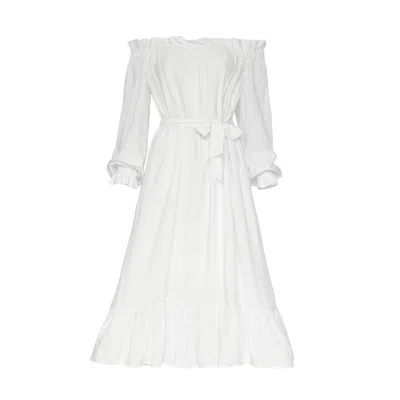La Musa Women's White Provance Dress