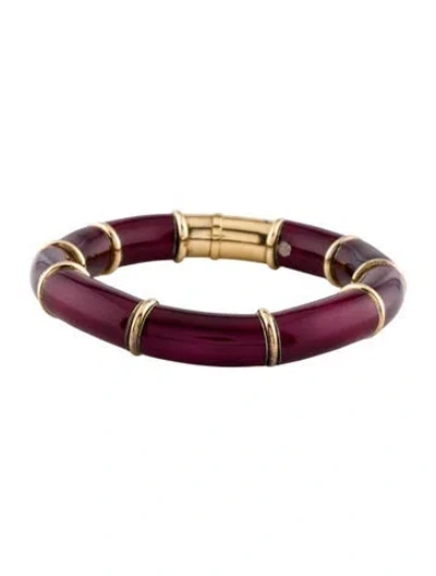 Pre-owned La Nouvelle Bague 18k Enamel Hinged Bracelet, 6.5" In Multi