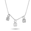 La Nouvelle Bague 18k White Gold 0.33ct Diamond Charm Necklace Ln20-051625