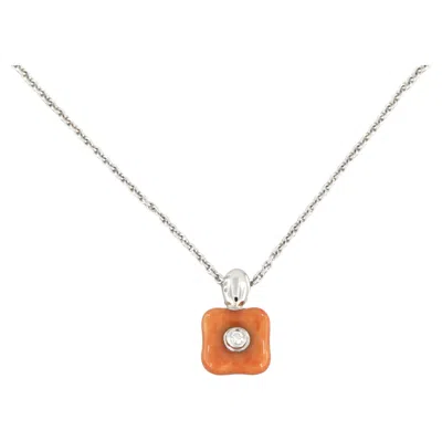 Pre-owned La Nouvelle Bague Necklace In Gold, Enamel And Diamond. In Multi