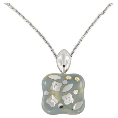 Pre-owned La Nouvelle Bague Necklace In Gold, Enamel And Diamonds. In Multi