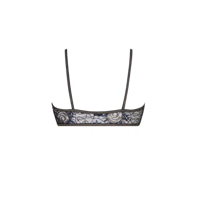 La Nouvelle Brassière Triangle En Dentelle In Black