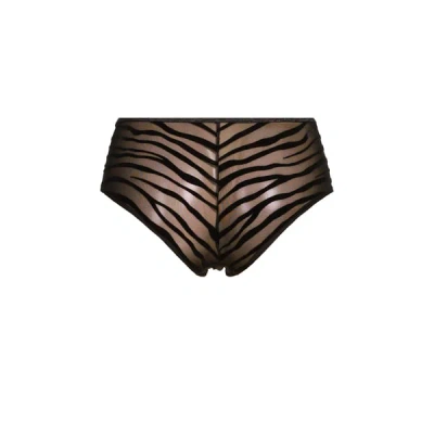 La Nouvelle Culotte Bi-matière In Black