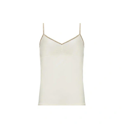 La Nouvelle Spaghetti-strap Top In White