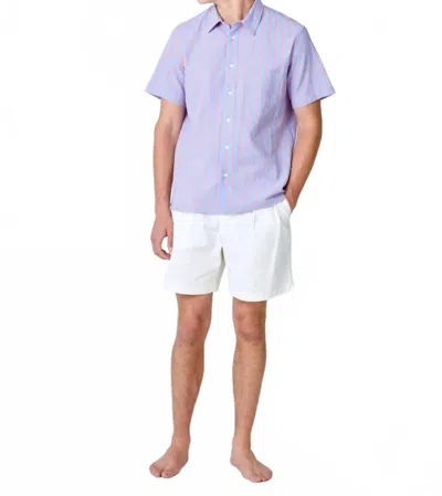 La Paz Alegre Short-sleeve Shirt In Sunrise/wind Blue Stripe